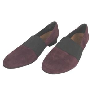 Unstructured By Clarks Burgundy Suede Slip On 8.5
